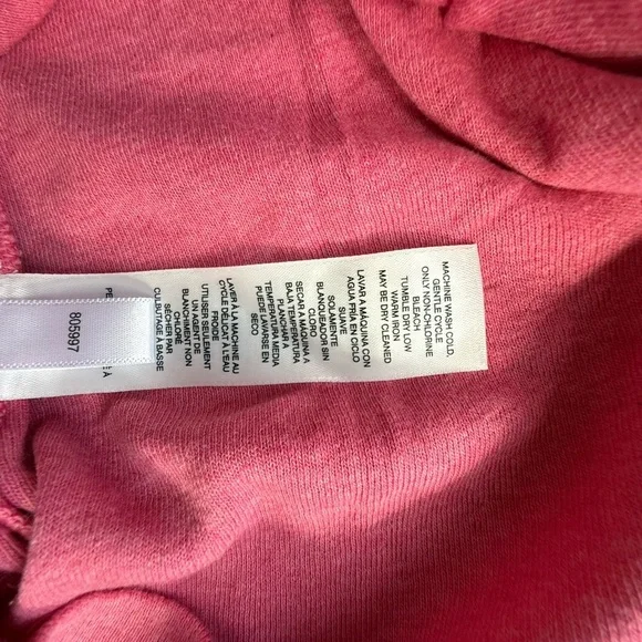 BUNDLE OF 2 Chico's Blue and Pink Short Sleeve Tees | Size 2 (L/12) - Picture 7 of 7